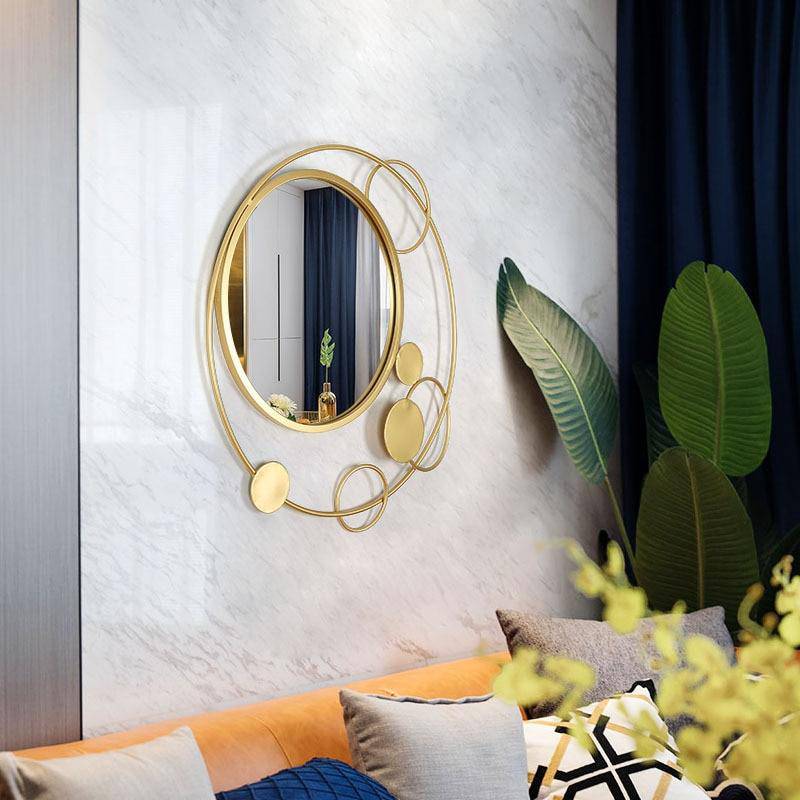 Miroir mural design à ronds multiples "Porch"