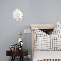 Applique murale Marbrée LED Dorée