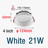 Projecteur encastré LED Spot anti-éblouissement avec intensité variable en aluminium | Marco Lucetti