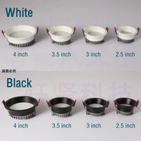 Projecteur encastré LED Spot anti-éblouissement avec intensité variable en aluminium | Marco Lucetti