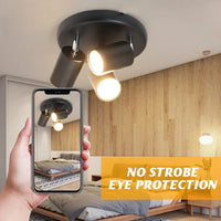 Projecteur LED de Surface avec 3 Lumières Rotatives - Décoration Moderne | Marco Lucetti