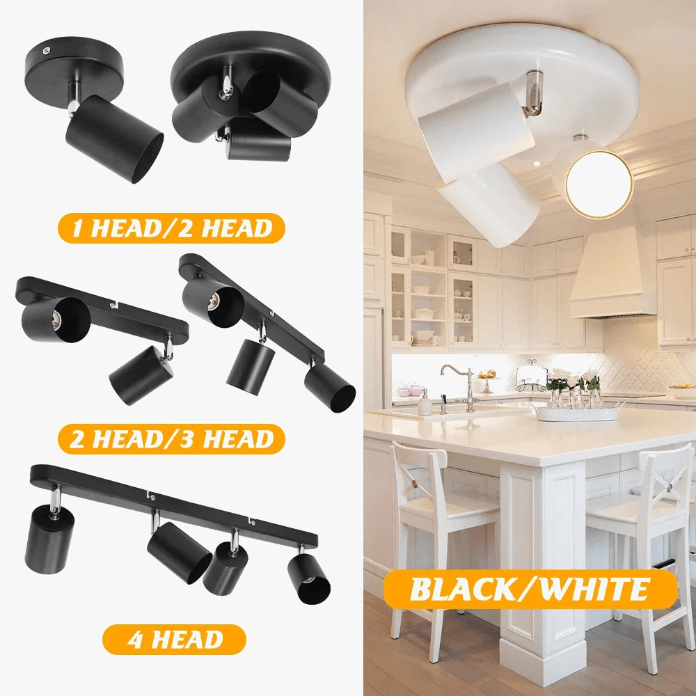 Projecteur LED de Surface avec 3 Lumières Rotatives - Décoration Moderne | Marco Lucetti