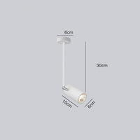 Projecteur LED Diano en aluminium brossé | Marco Lucetti Blanc / 30cm