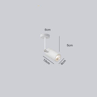 Projecteur LED Diano en aluminium brossé | Marco Lucetti Blanc / 5cm