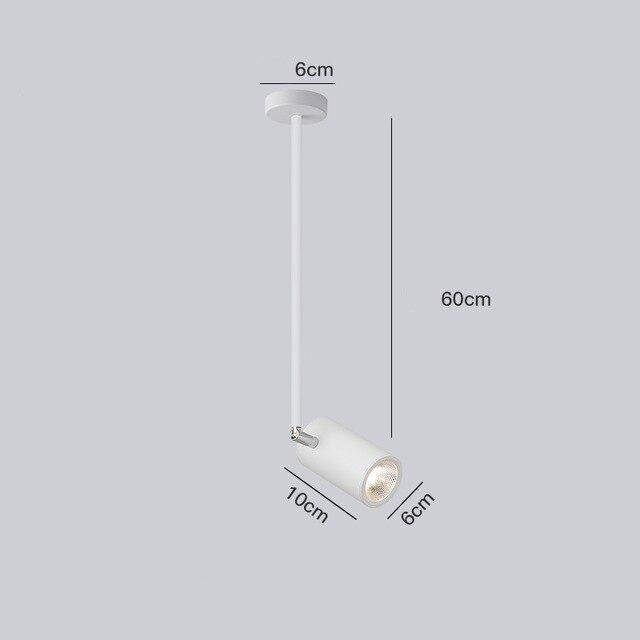 Projecteur LED Diano en aluminium brossé | Marco Lucetti Blanc / 60cm