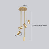 Projecteur LED Diano en aluminium brossé | Marco Lucetti Doré / Mixte