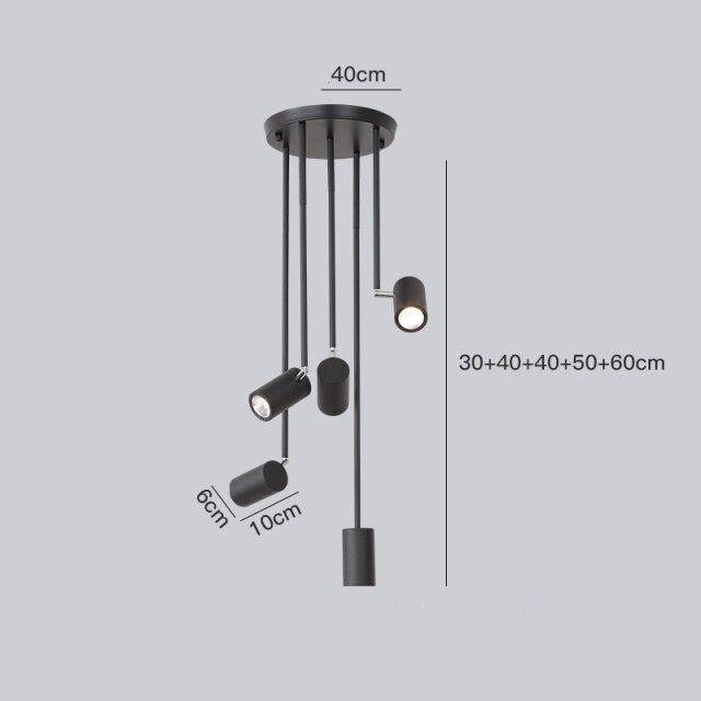 Projecteur LED Diano en aluminium brossé | Marco Lucetti Noir / Mixte
