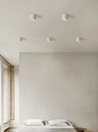 Projecteur LED Downlight Surface Mount Wabi-Sabi Round Earth Tone Japanese Retro Spotlight Soft Lighting Room | Marco Lucetti