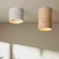 Projecteur LED Downlight Surface Mount Wabi-Sabi Round Earth Tone Japanese Retro Spotlight Soft Lighting Room | Marco Lucetti