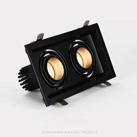 Projecteur LED moderne à focus réglable carré Tiago. | Marco Lucetti