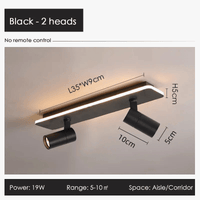 Projecteur LED Noir Moderne - Lumière Nocturne | Marco Lucetti