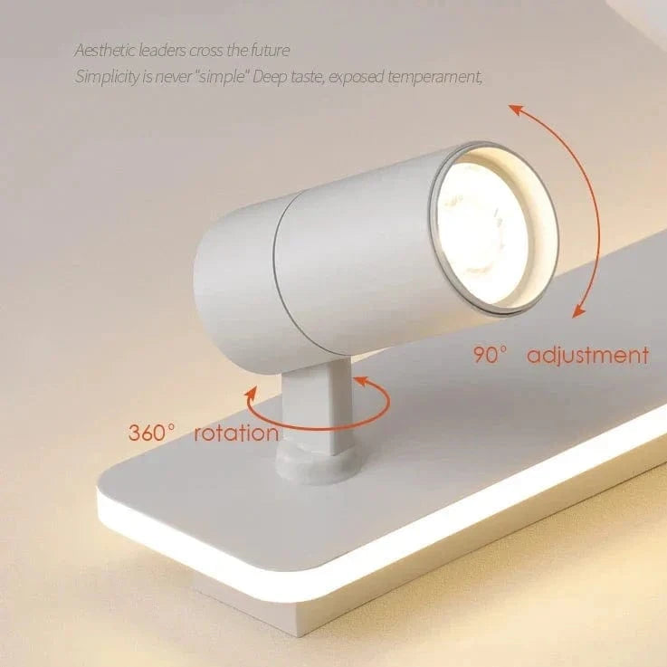 Projecteur LED Noir Moderne - Lumière Nocturne | Marco Lucetti