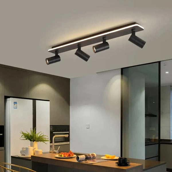 Projecteur LED Noir Moderne - Lumière Nocturne | Marco Lucetti