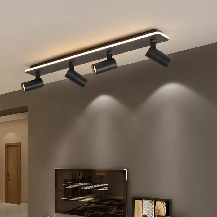 Projecteur LED Noir Moderne - Lumière Nocturne | Marco Lucetti