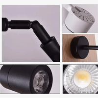 Projecteur mural LED ajustable pour salle d'exposition avec bras long | Marco Lucetti