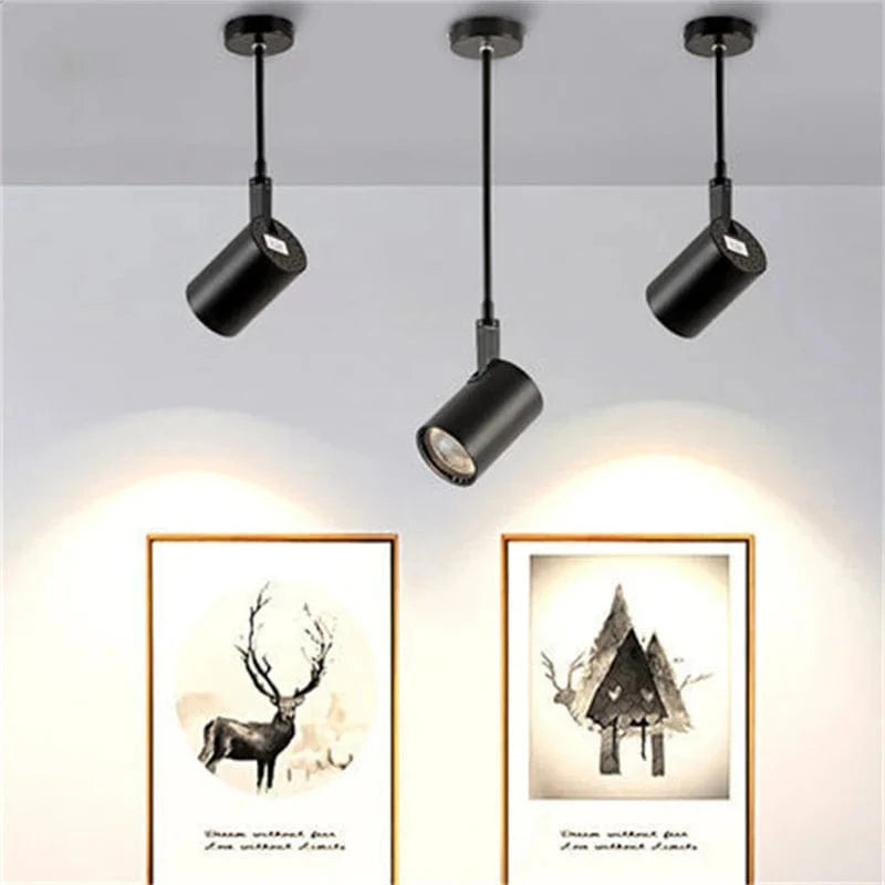 Projecteur mural LED ajustable pour salle d'exposition avec bras long | Marco Lucetti