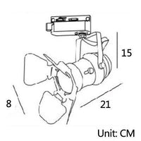 Projecteur Vintage Noir disponibles en différentes tailles | Marco Lucetti Small