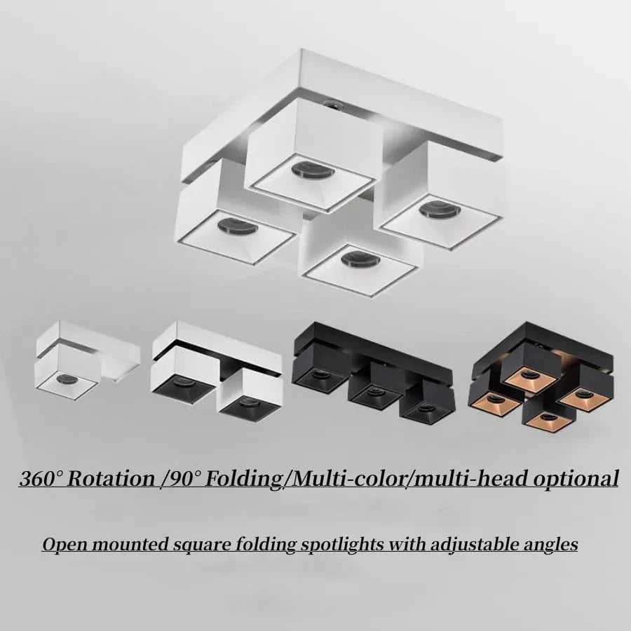 Projecteurs carrés lumineux pliables - TechSquare® | Marco Lucetti