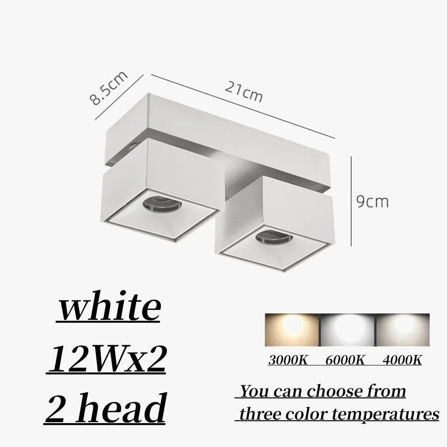 Projecteurs carrés lumineux pliables - TechSquare® | Marco Lucetti
