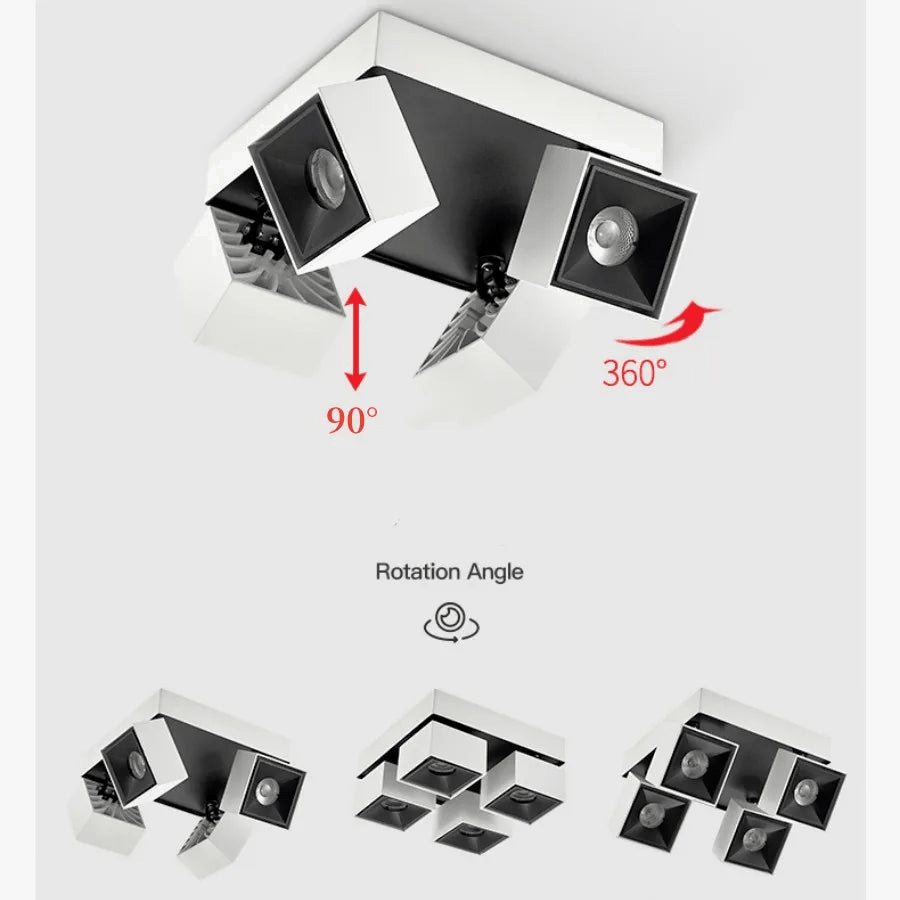 Projecteurs carrés lumineux pliables - TechSquare® | Marco Lucetti