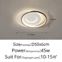 qiyimei - Lampe LED Plafonnier pour Décoration Intérieure Techo. | Marco Lucetti