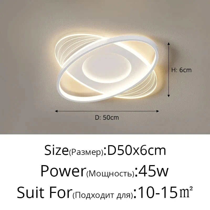 qiyimei - Lampe LED Plafonnier pour Décoration Intérieure Techo. | Marco Lucetti A blanc / Luminosité variable