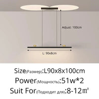 Qiyimei - Lampe Suspendue LED pour Éclairage Intérieur et Décoration | Marco Lucetti B 90 cm / Luminosité variable