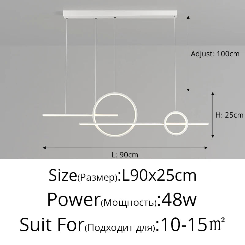 Qiyimei Lampe Suspension LED pour Bar et Décoration Intérieure - Éclairage de Style