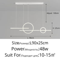 Qiyimei Lampe Suspension LED pour Bar et Décoration Intérieure - Éclairage de Style