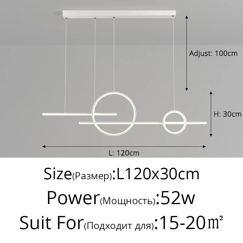 Qiyimei Lampe Suspension LED pour Bar et Décoration Intérieure - Éclairage de Style