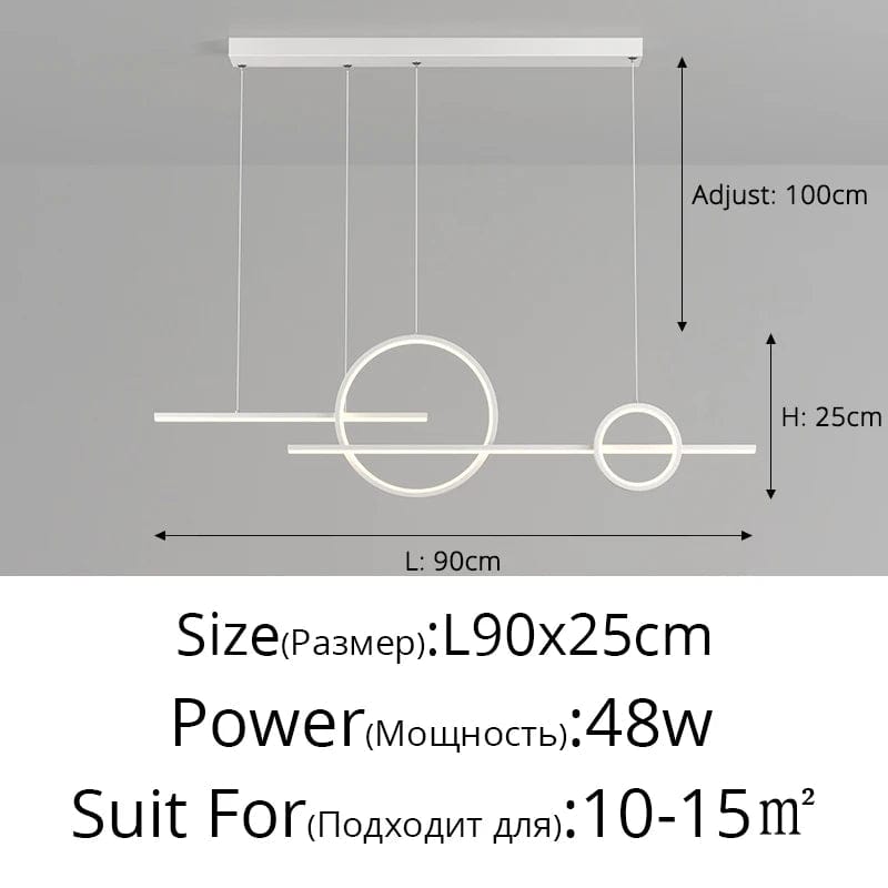 Qiyimei Lampe Suspension LED pour Bar et Décoration Intérieure - Éclairage de Style | Marco Lucetti