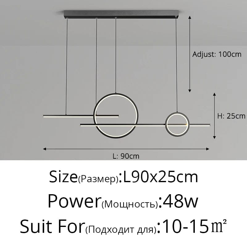 Qiyimei Lampe Suspension LED pour Bar et Décoration Intérieure - Éclairage de Style | Marco Lucetti
