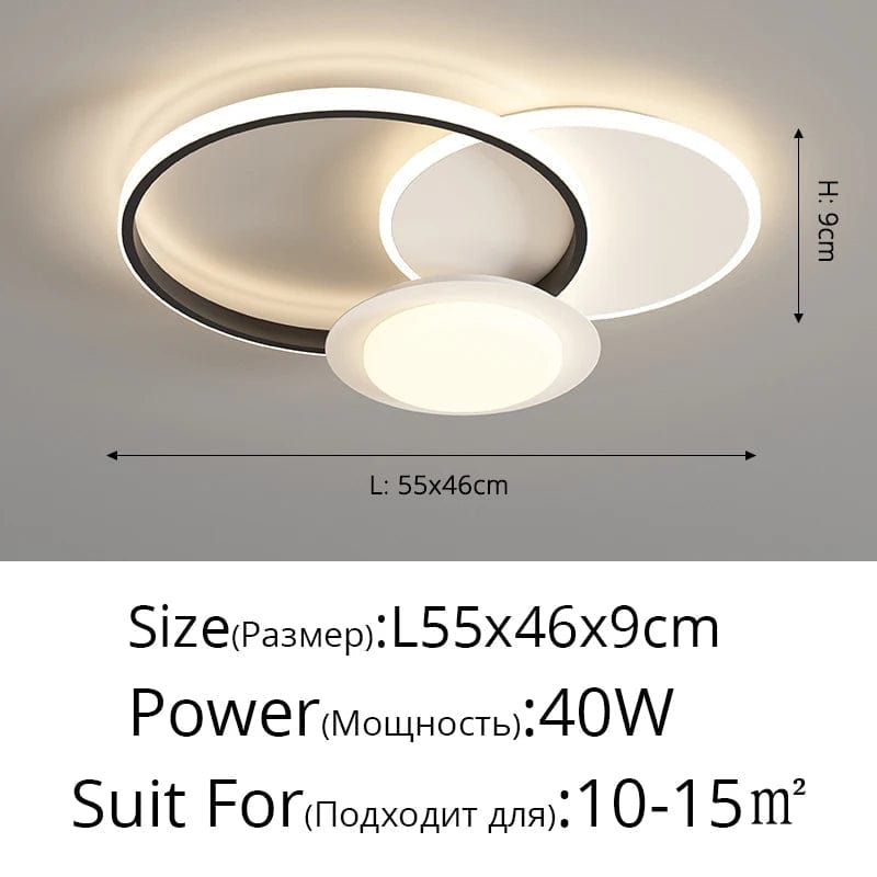 QIYIMEI Lustre Nordique Lumière Intérieure Ronde Luminaires | Marco Lucetti