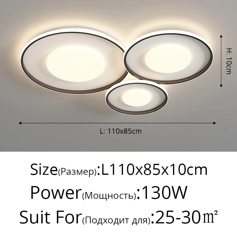 QIYIMEI Lustre Nordique Lumière Intérieure Ronde Luminaires | Marco Lucetti