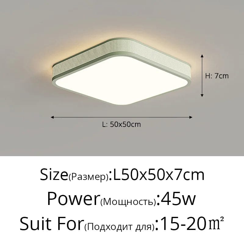 QIYIMEI: Plafonnier LED Style Cercle Carré pour Décoration Maison | Marco Lucetti