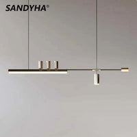  Restaurant Moderne Lustres Bande Linéaire à LED - Luminaires Design Luxe | Marco Lucetti