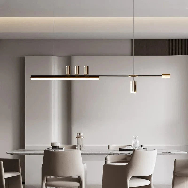  Restaurant Moderne Lustres Bande Linéaire à LED - Luminaires Design Luxe | Marco Lucetti