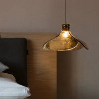Rétro LED Verre Suspension Lumière Pétale Forme Fleur Lustre Chambre Loft Maison Restaurant Bar Café | Marco Lucetti
