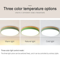 Plafonnier Nordique LED en Bois à 7 Couleurs pour Salon - 3 Lumières Ajustables - Idéal pour Chambre et Couloir