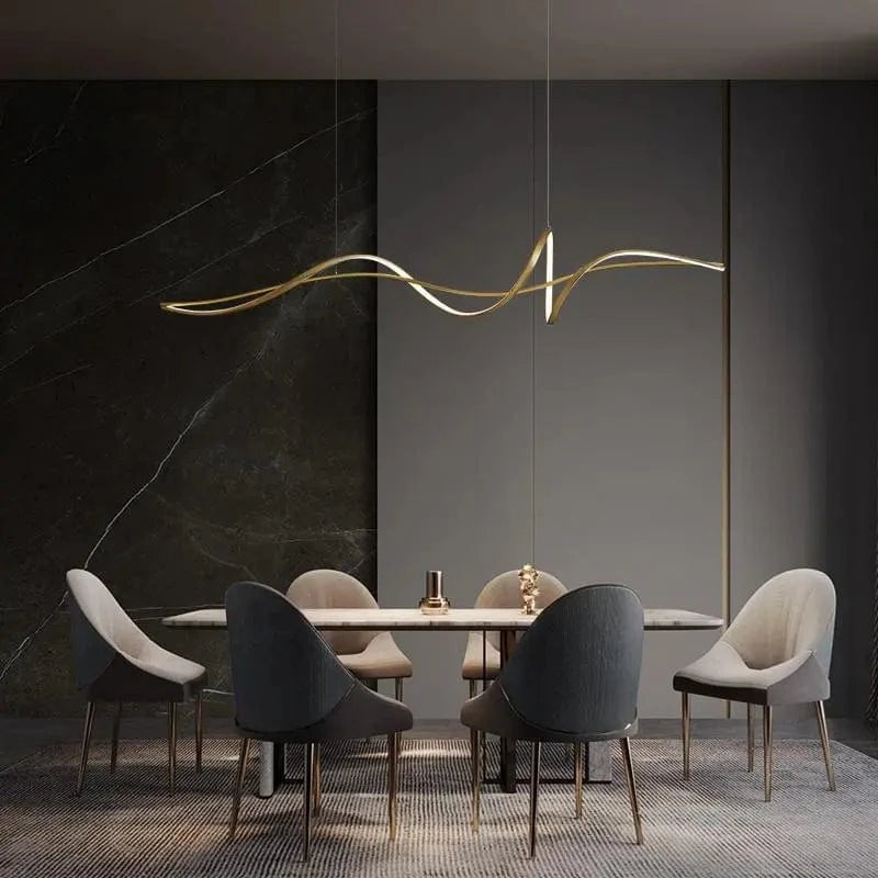 Ruban LED lustre en aluminium pour salle à manger et salon | Marco Lucetti