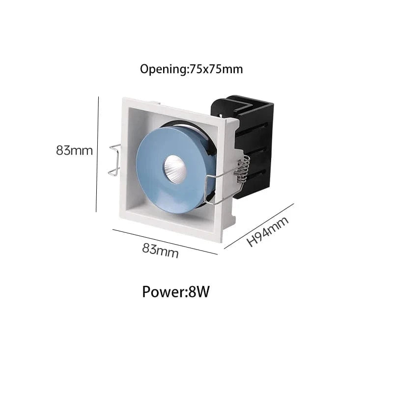Saiyo - Projecteur LED Encastrable avec Angle Réglable | Marco Lucetti Blanc et bleu 8W S / TuyaZigbee à intensité variable