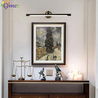 Salle de bain Vanity Light - Applique Miroir Black Bronze luminaire pour la maison moderne - Appliques Murales Makeu | Marco Lucetti