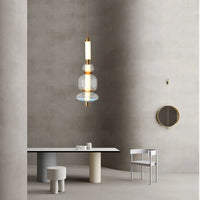 Suspension Duplex Moderne pour Hall avec Escalier en Verre