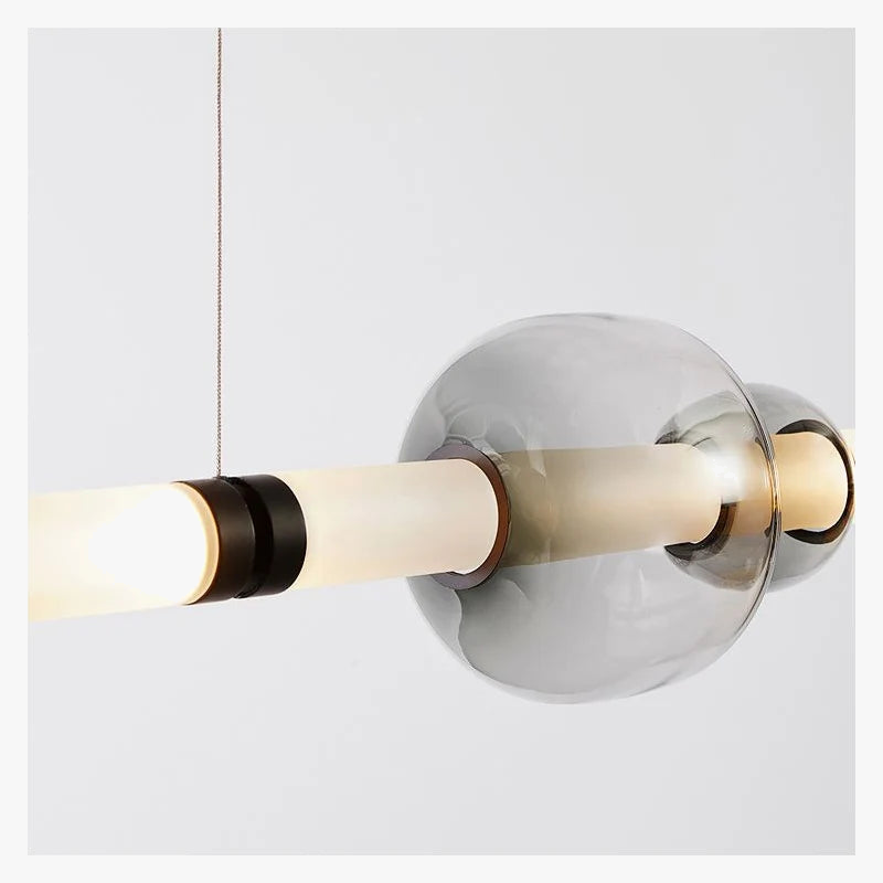 Suspension Duplex Moderne pour Hall avec Escalier en Verre