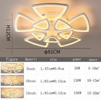 Salon plafonnier LED Nordique  - Lustre carré pour éclairage intérieur | Marco Lucetti