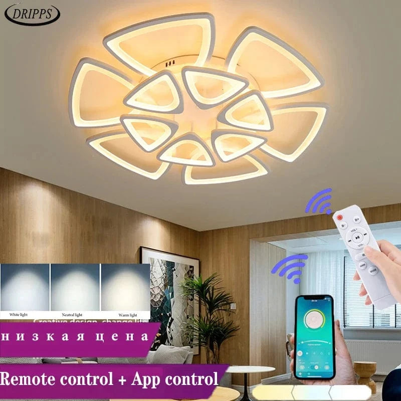 Salon plafonnier LED Nordique  - Lustre carré pour éclairage intérieur | Marco Lucetti