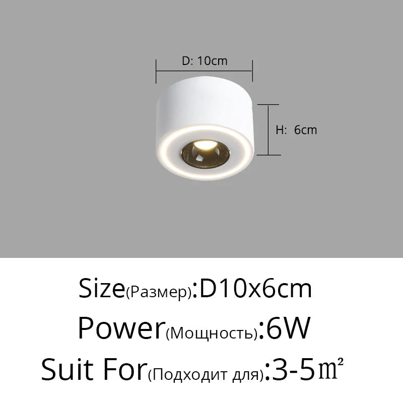 Spot carré LED anti-éblouissement en surface - Lumin'easy