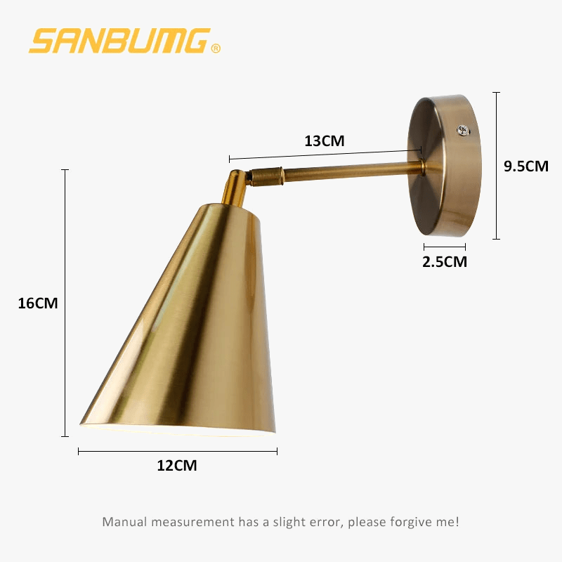 SANBUMG | Lumière LED Moderne Réglable - Applique Murale 180° - Style Nordique | Marco Lucetti