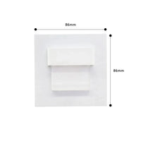 SANDIY - Applique murale encastrée avec capteur de mouvement pour escaliers | Marco Lucetti Interrupteur Blanc / CHINE / Blanc chaud (2700-3500K) | 3W avec BOÎTE