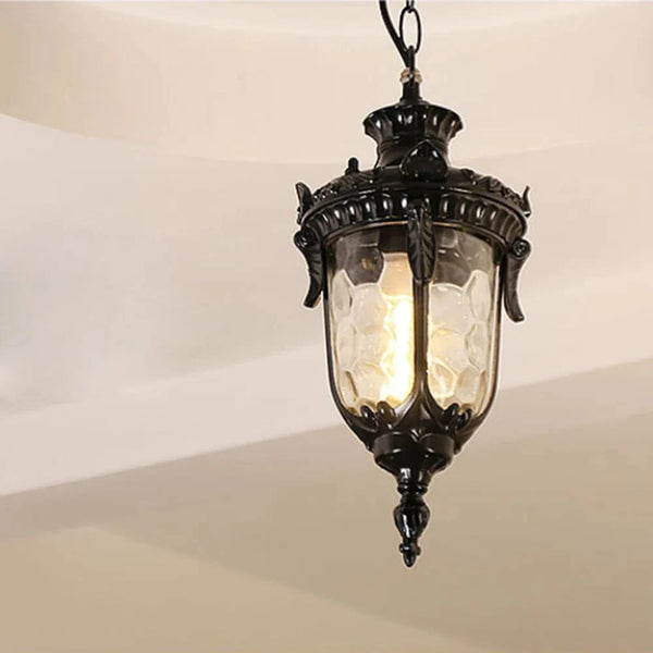 SANDIY - Lustre Vintage Extérieur Plafond Suspension Europe - Suspension pour Jardin Porche Balcon Cour - Éclairage Public | Marco Lucetti
